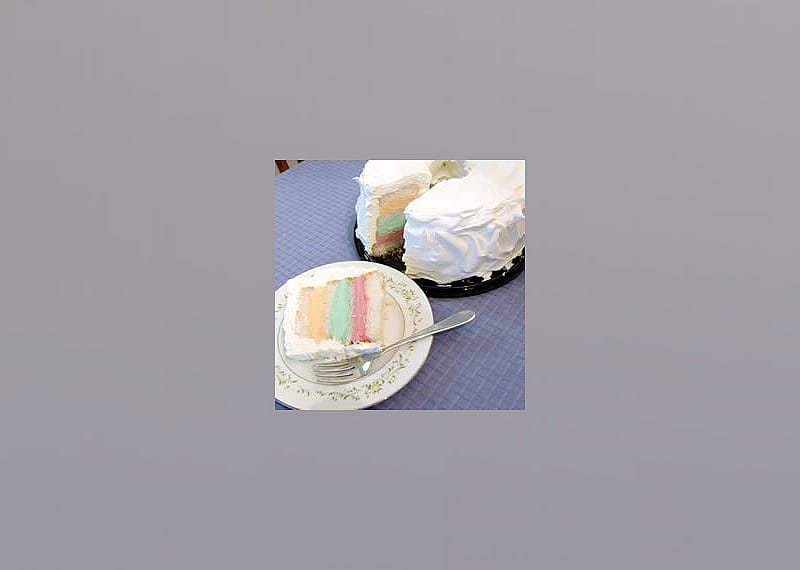 Rainbow Sherbet Cake