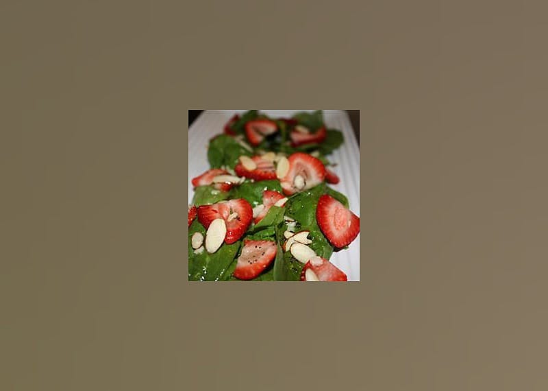 Spring Strawberry Spinach Salad
