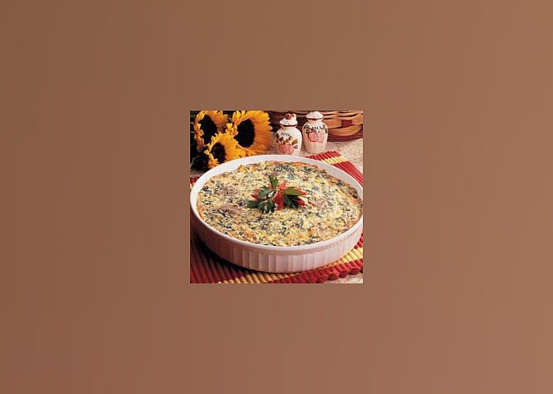 Crustless Spinach Quiche
