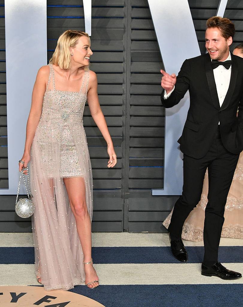 Margot Robbie and Tom Ackerley