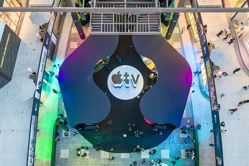The Apple TV Interactive Fan Experience at the Westfield Century City mall in Los Angeles.