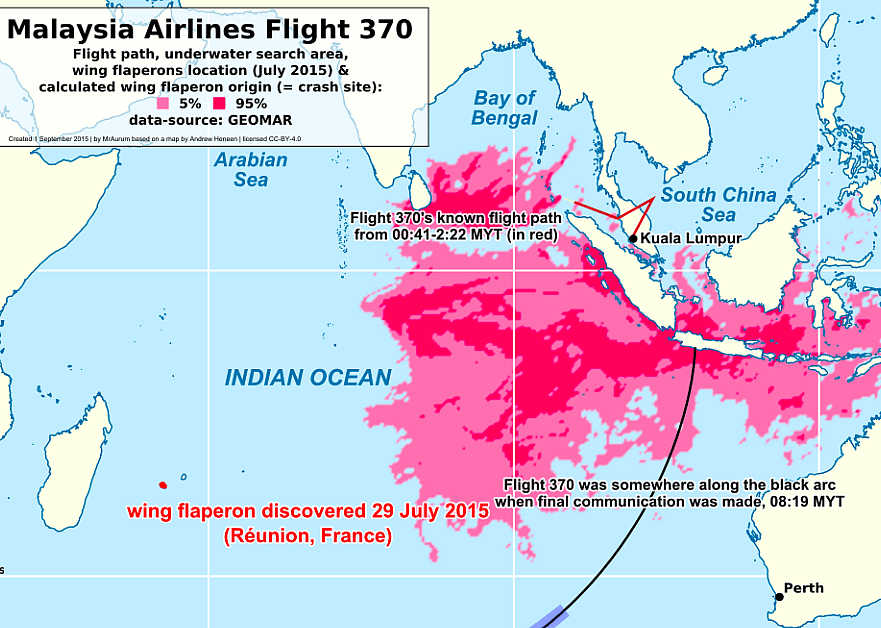 2014: Malaysia Airline flight 370 disappears