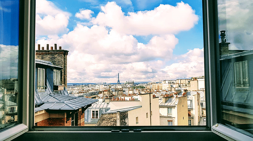 Rooftop view from Rue La Fayette