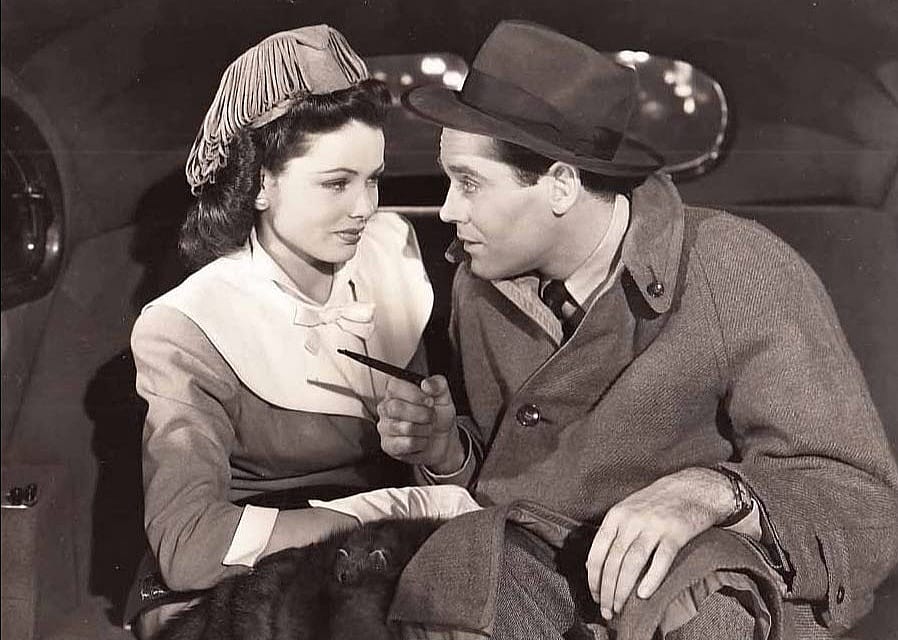 Henry Fonda and  Gene Tierney in a scene from "Rings on Her Fingers"