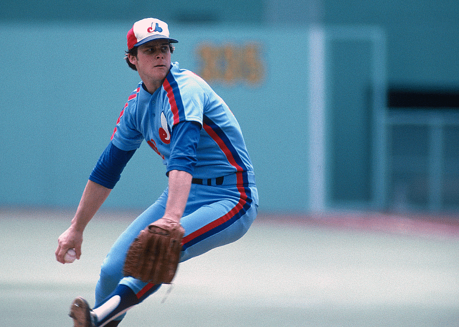 David Palmer of the Montreal Expos pitching