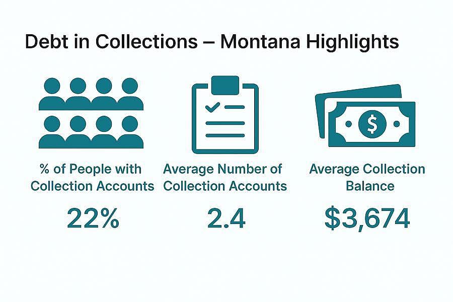 Debt in collections - Montana highlights.