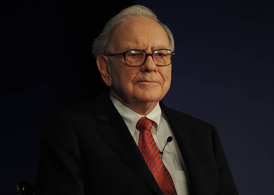 Warren Buffett during a press conference at the Hotel Oberoi on March 24, 2011 in New Delhi, India. — Ankit Agrawal // Mint via Getty Images