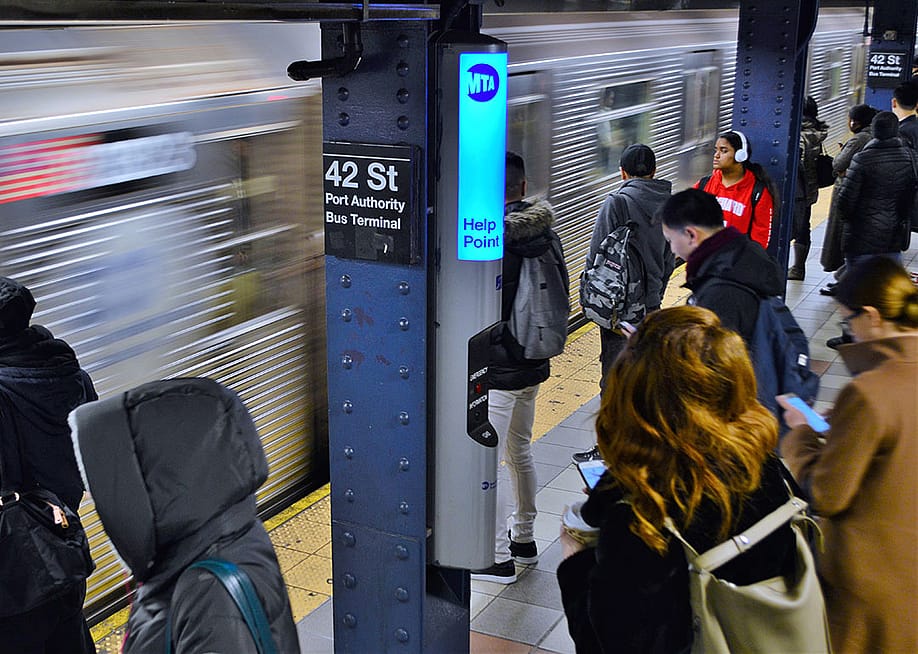 Rush hour commuters using NYC 42 Street Port Authority Transportation. — Kits Pix // Shutterstock