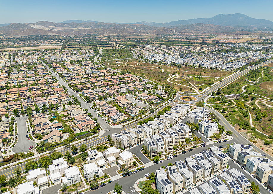 Aerial view of Irvine Great Park Village in Irvine, California. — Hun Young Lee // Shutterstock
