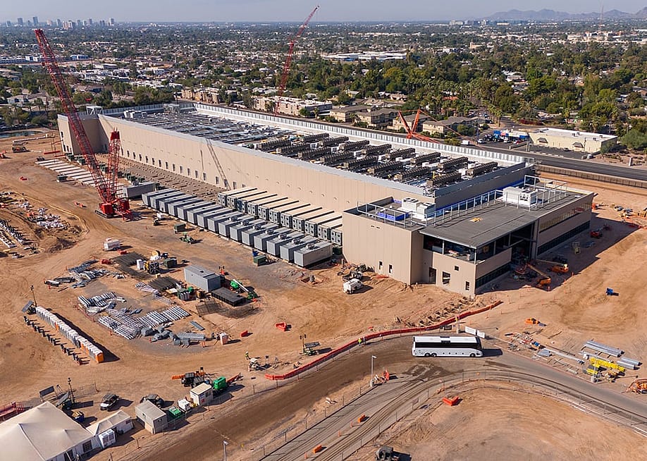 An aerial view of the QTS Data center under construction in Phoenix, Arizona. — Wirestock Creators // Shutterstock
