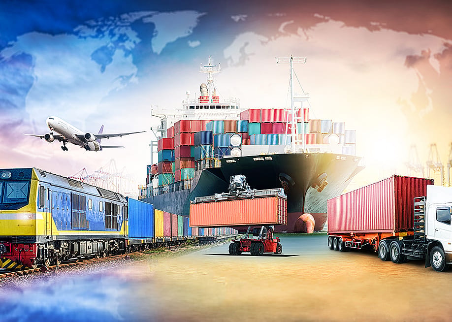 Different modes of transportation for logistics or import and export. — Aun Photographer // Shutterstock