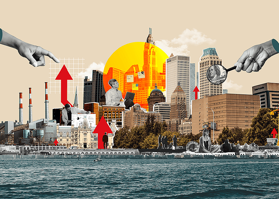 Custom illustration of housing markets and states where people want to move in. — moveBuddha
