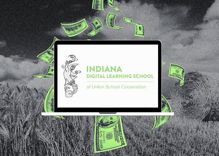 Custom art of Indiana Digital Learning School of Union School Corporation. — Meghan Gallagher // The 74