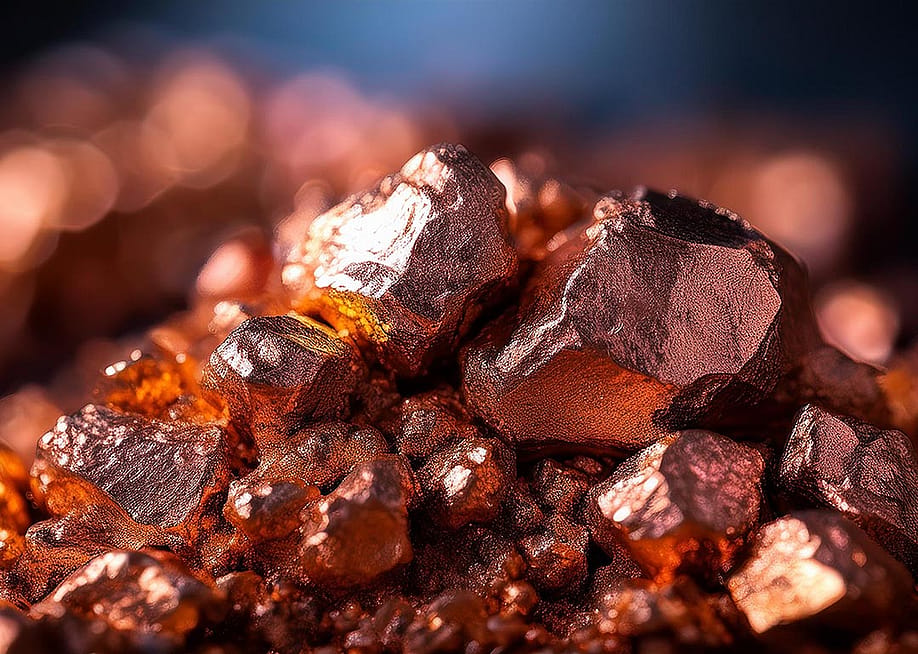 Macro view of copper ore. — Ziadi Lotfi // Shutterstock