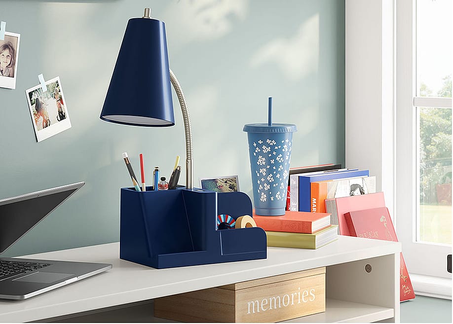 A student's homework station in their bedroom. — Target