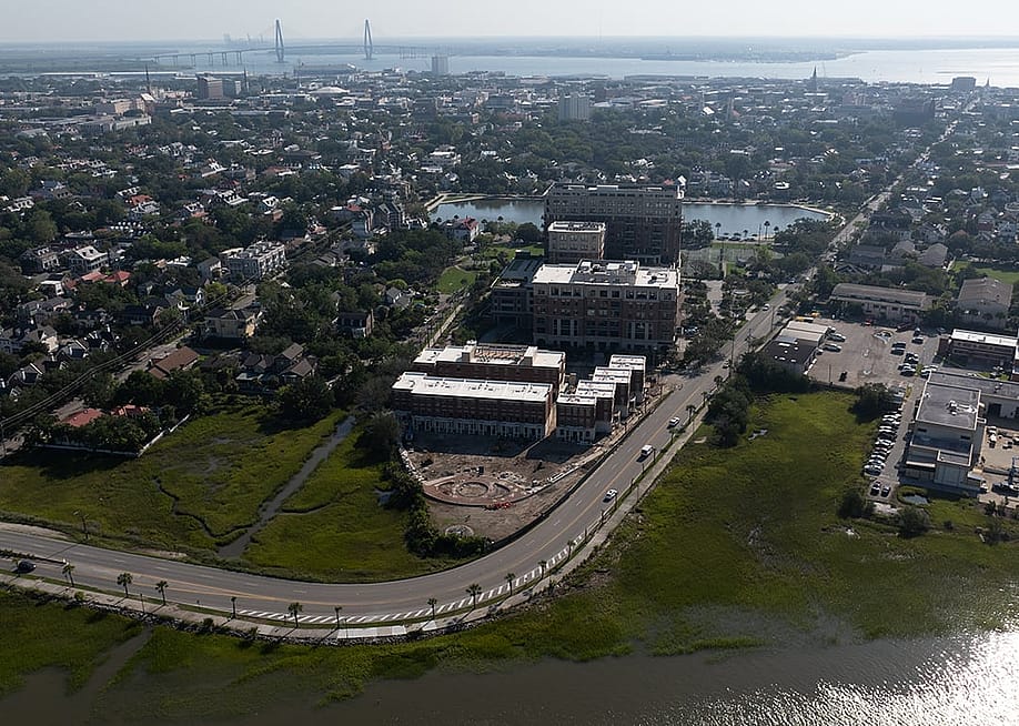 Aerial view of downtown Charleston, South Carolina. — Jeff Basinger // Floodlight