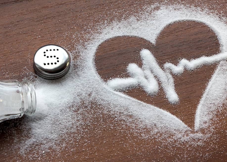 A heart rate line shaped on spilled salt. — Sharif Pavlov // Shutterstock