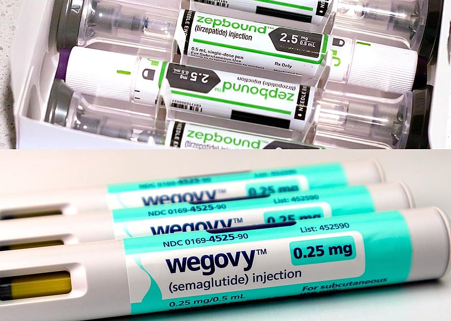 Zepbound and Wegovy pens. — Ciara Kimsey, KK Stock // Shutterstock