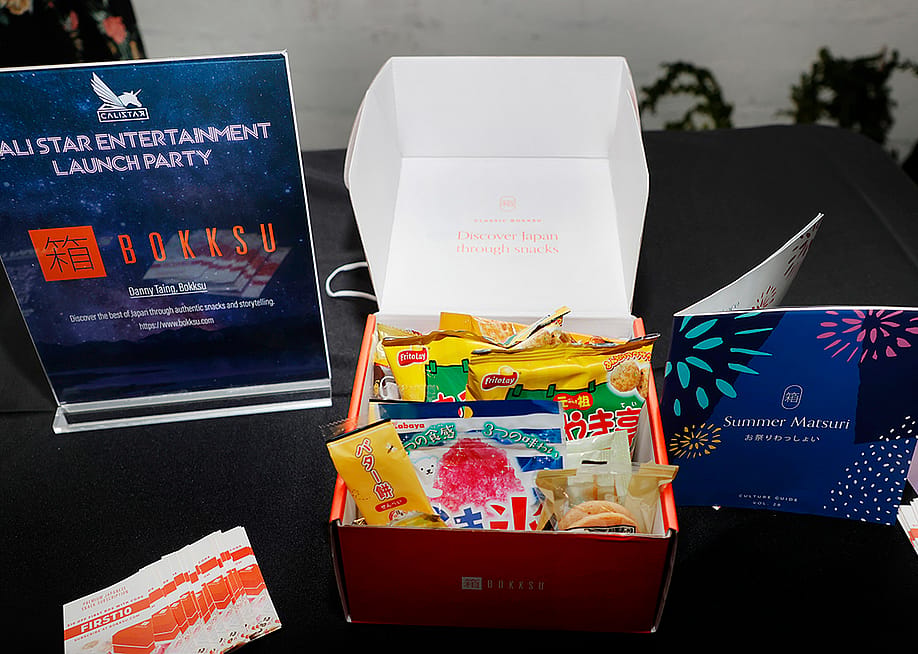 A box of Bokksu products at a Cali Star Entertainment Launch Party. — Frazer Harrison // Getty Images for Cali Star Entertainment