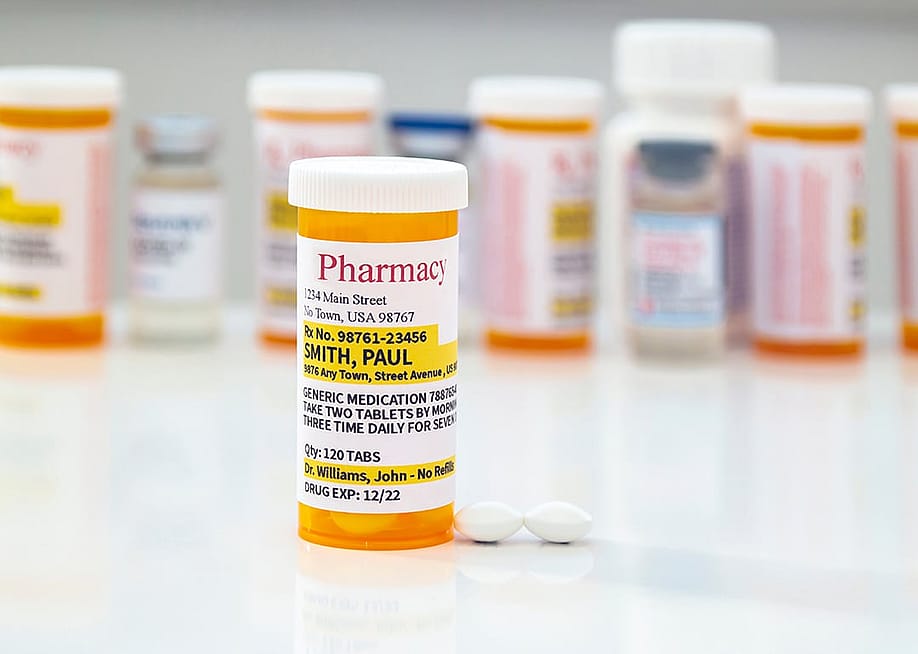 A bottle of generic prescription medicine. — oasisamuel // Shutterstock