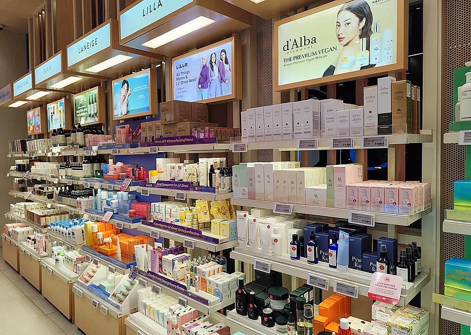 Aisles of Korean skincare brands. — Huyogo Simbolon // Shutterstock