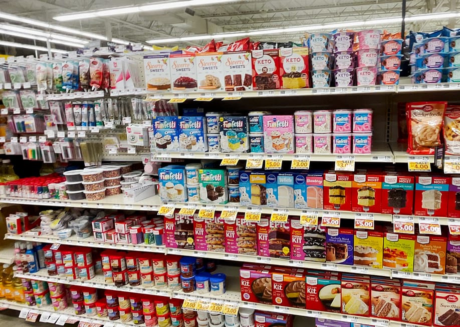 The baking aisle at a grocery store. — Billy F Blume Jr // Shutterstock