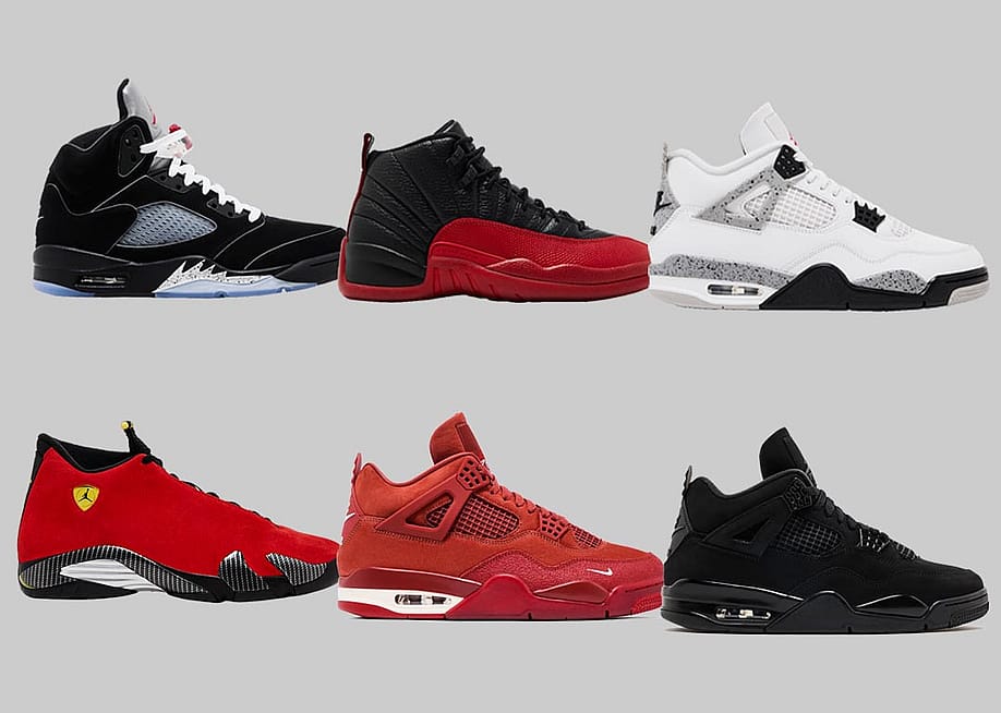 A composite photo featuring the top six memorable sneaker releases of 2025. — mages courtesy of GOAT