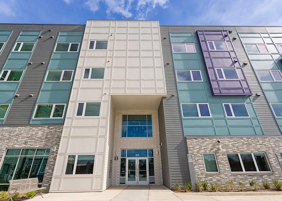 A view of the newly-opened shelter One Safe Place building. — Courtesy of Houston Area Women’s Center