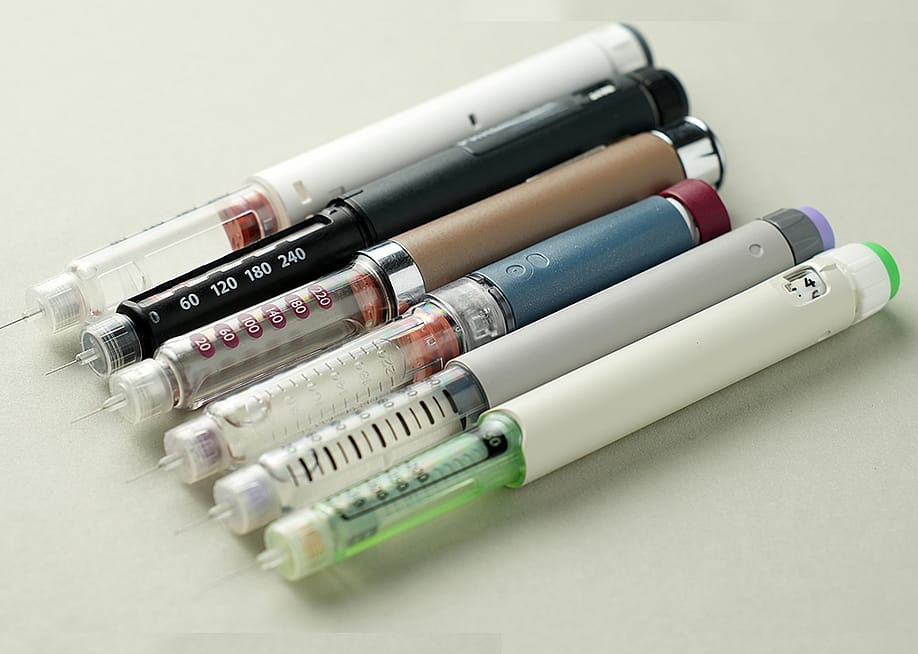 Multiple GLP-1 injection pens. — Gecko Studio // Shutterstock