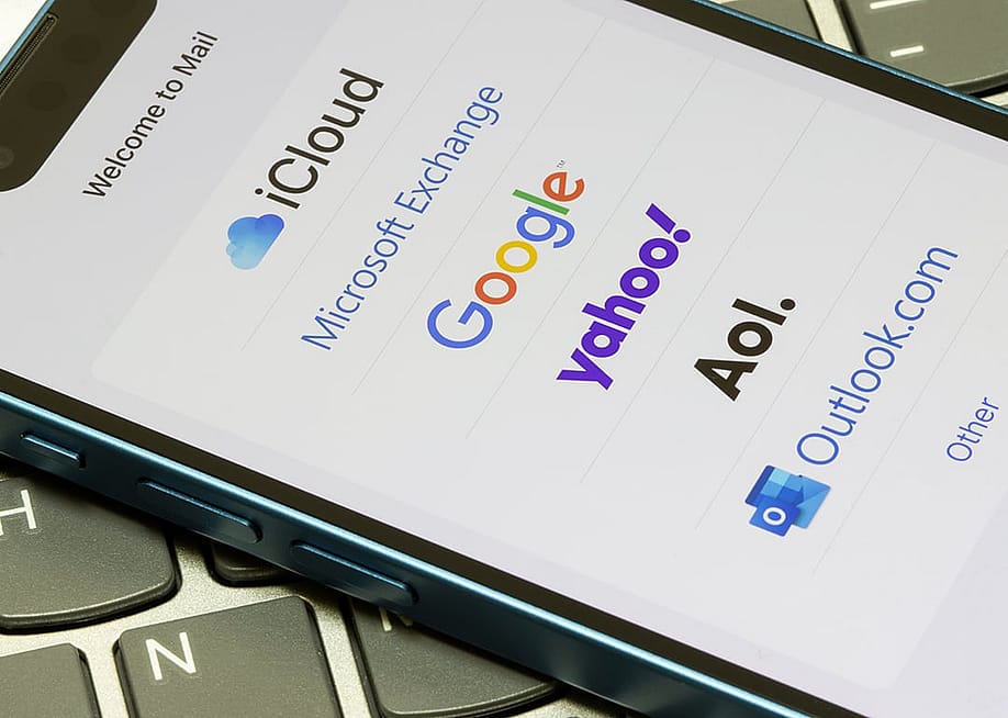 Logos of mail apps on a phone. — Tada Images // Shutterstock