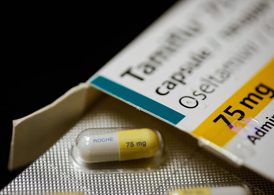 Close up on a 75mg Tamiflu capsule. — Mircea Moira // Shutterstock