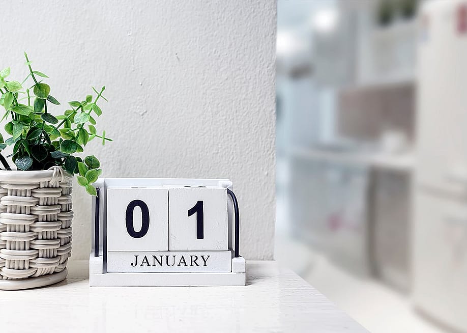 Wooden calendar showing January 1st. — nampix // Shutterstock