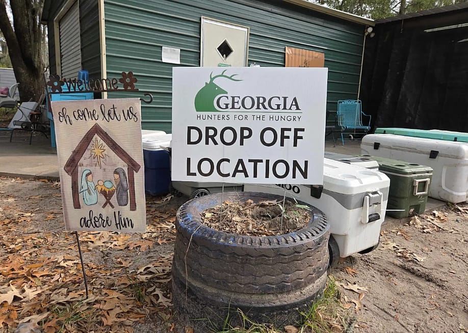 A drop off location for Georgia Wildlife Federation’s Hunters for the Hungry program that allows extra meat to be donated. — Emily Jones for Grist