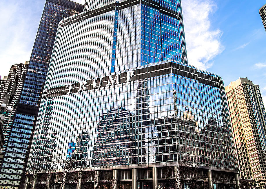 Facade of the Trump condo hotel in Chicago, Illinois. — Leigh Trail // Shutterstock