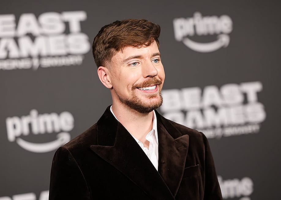 Jimmy Donaldson, also known as MrBeast, attends the Season 2 premiere of Amazon Prime Video's 'Beast Games' in Los Angeles, California. — Photo by Victoria Sirakova // Getty Images