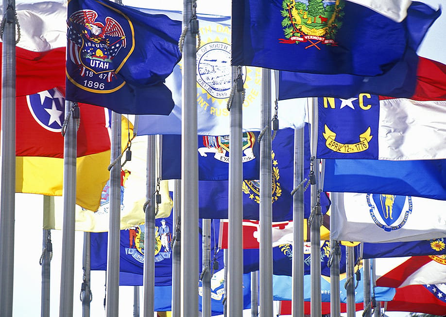 State flags of the United States of America. — Joseph Sohm // Shutterstock