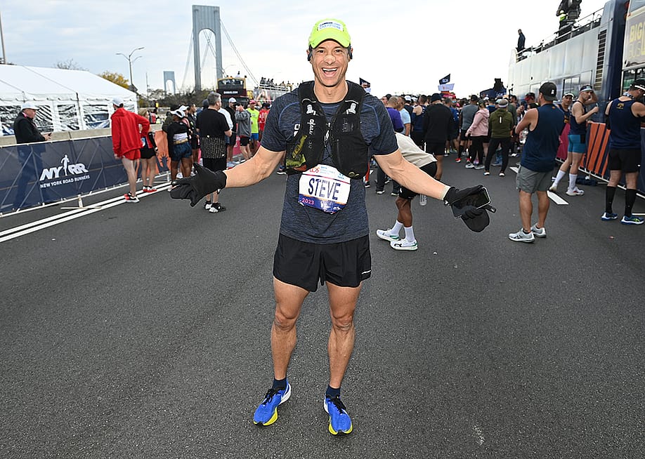 Steve Mesler during the 2023 TCS New York City Marathon on November 5, 2023 in New York City. — Bryan Bedder // New York Road Runners via Getty Images