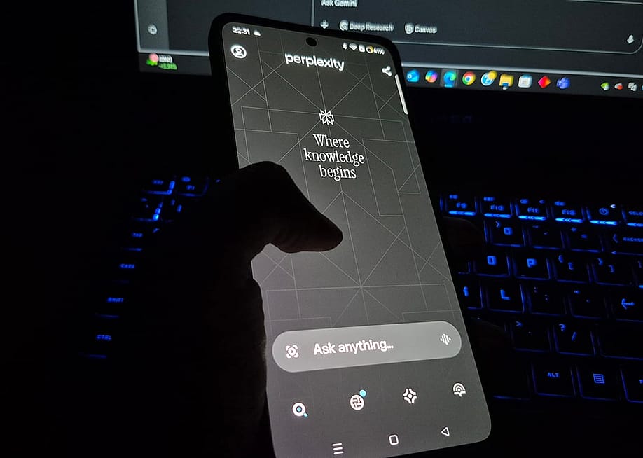 Perplexity AI app on a smartphone. — Nwz // Shutterstock