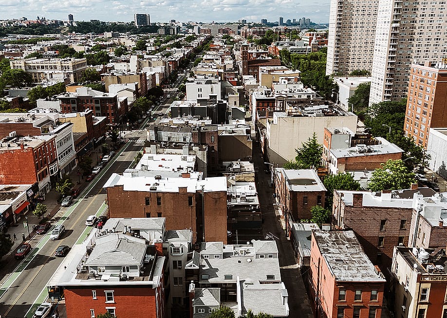 Aerial view of Hoboken, New Jersey. — FotosForTheFuture // Shutterstock