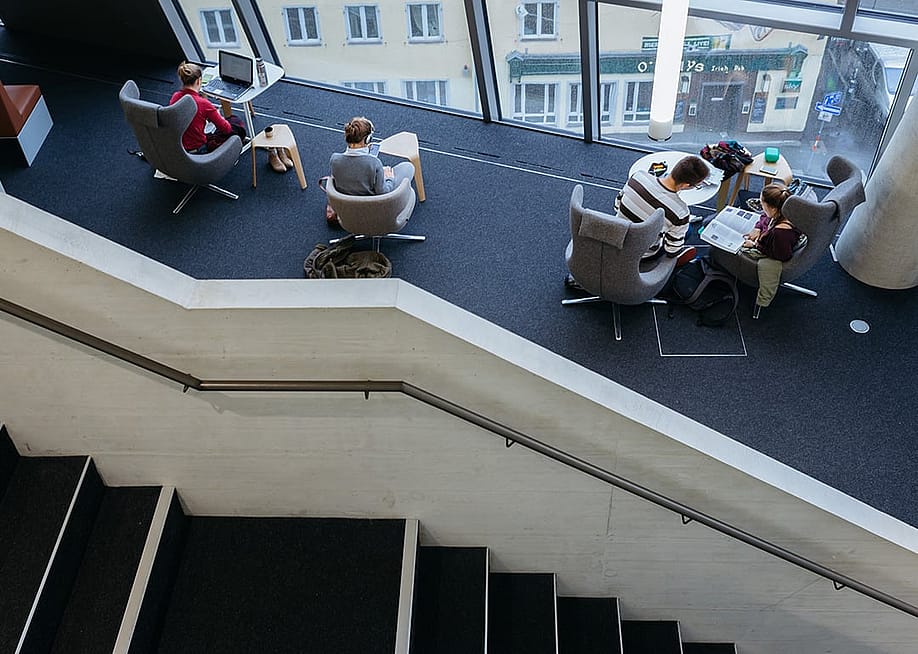 Interior of a University Library Freiburg, Germany. — Tobias Klein // Shutterstock