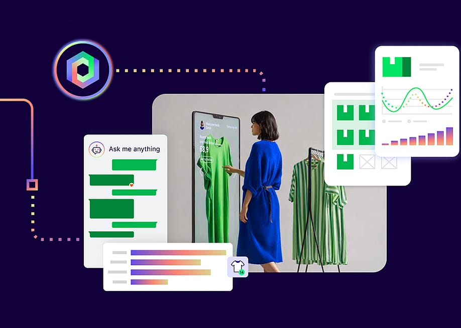 A person looking at a large monitor showing e-commerce data and graphs. — ShipStation