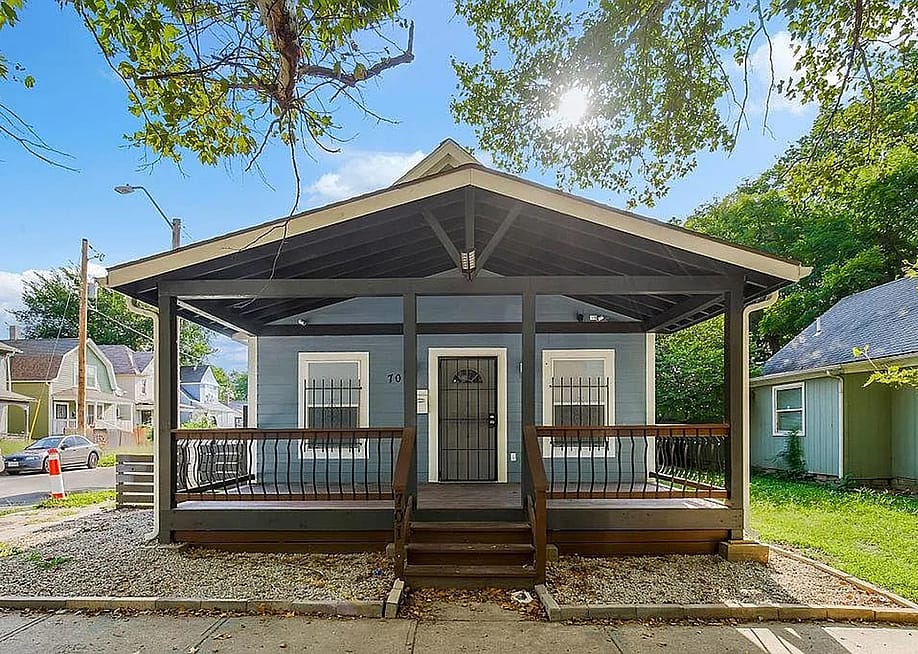 A home in the Lykins neighborhood of Kansas City, Missouri, the result of the the Lykins Neighborhood Association's revitalization efforts. — Courtesy of Raul Aguirre // Keller Williams Realty Partners Inc.