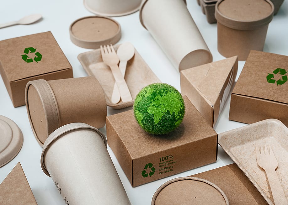 Eco friendly paper-based packaging for dining and food products. — Deemerwha studio // Shutterstock