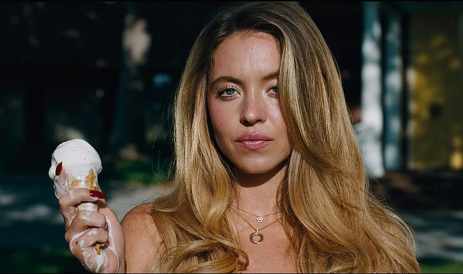 Sydney Sweeney holding an ice cream cone — HBO