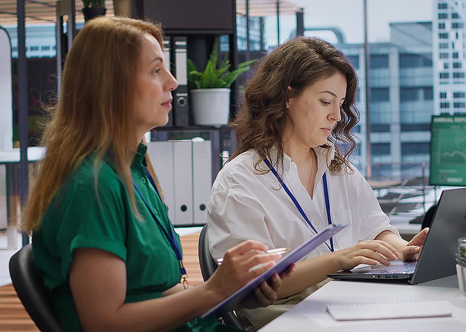 HR employees during an interview with a job applicant in an office. — DC Studio // Shutterstock