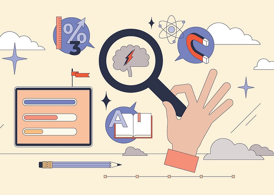 A vector illustration showing a microlearning approach and related fast education icons. — VectorMine // Shutterstock
