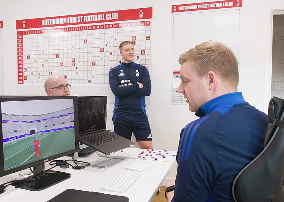 Premier League coaching staff using Genius Sports’ analytics platform. — Genius Sports
