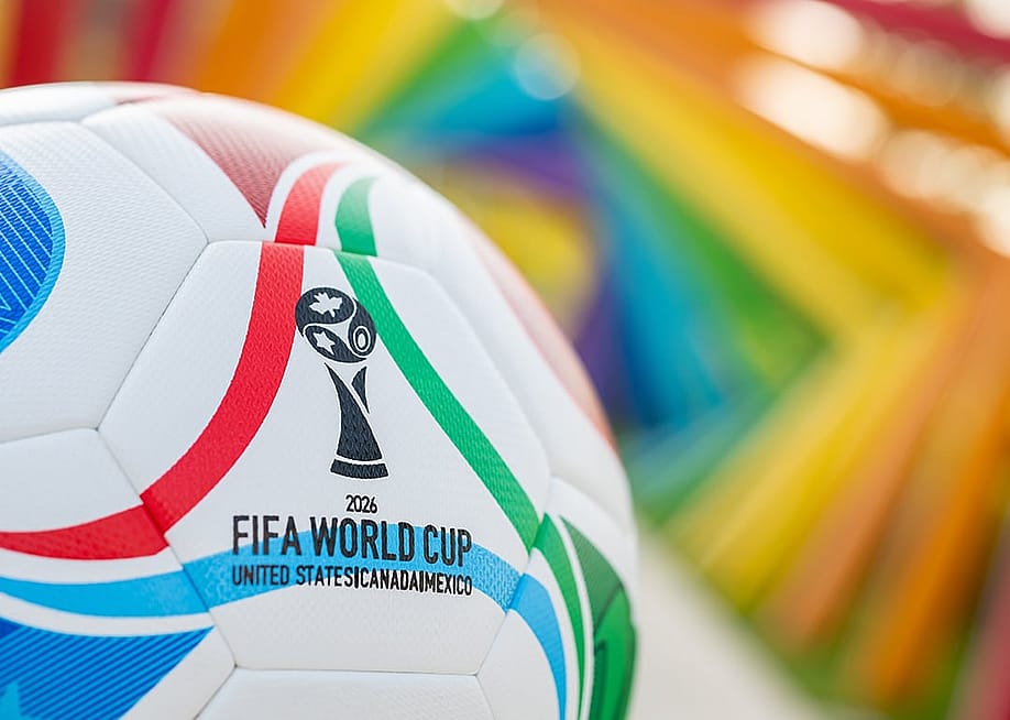 A 2026 World Cup soccer ball in the outdoors. — Freer // Shutterstock
