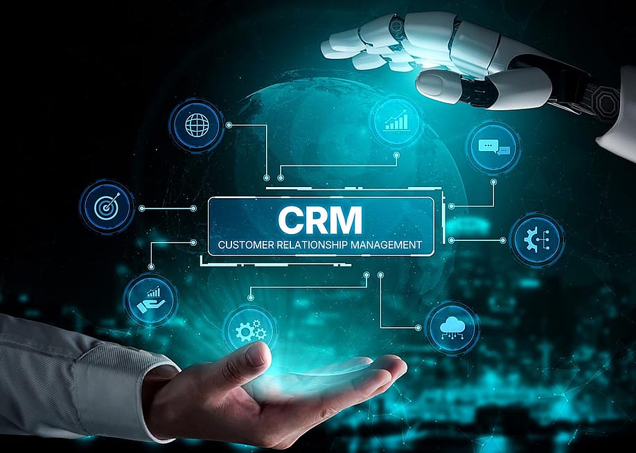 A creative graphic of CRM systems for business automation. — Summit Art Creations // Shutterstock