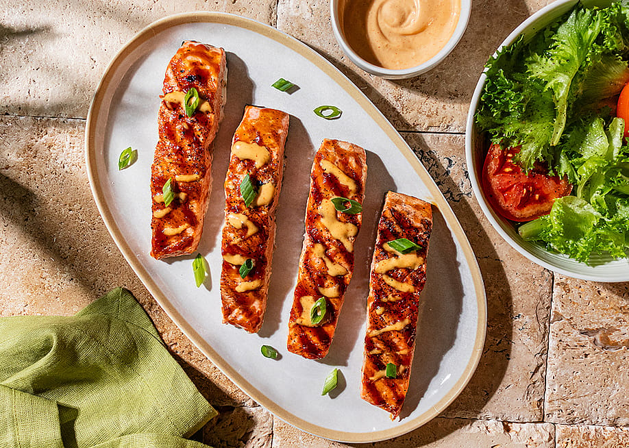 A plate of grilled salmon — Kikkoman Sales USA, Inc.